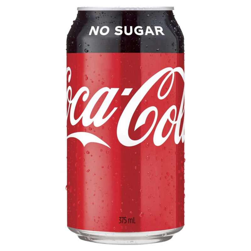 Coca-Cola No Sugar Soft Drink Can 375ml (or similar)
