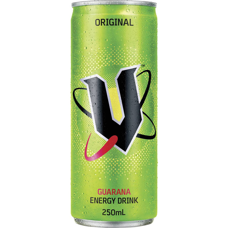 V Energy Drink Can 250ml (or similar)