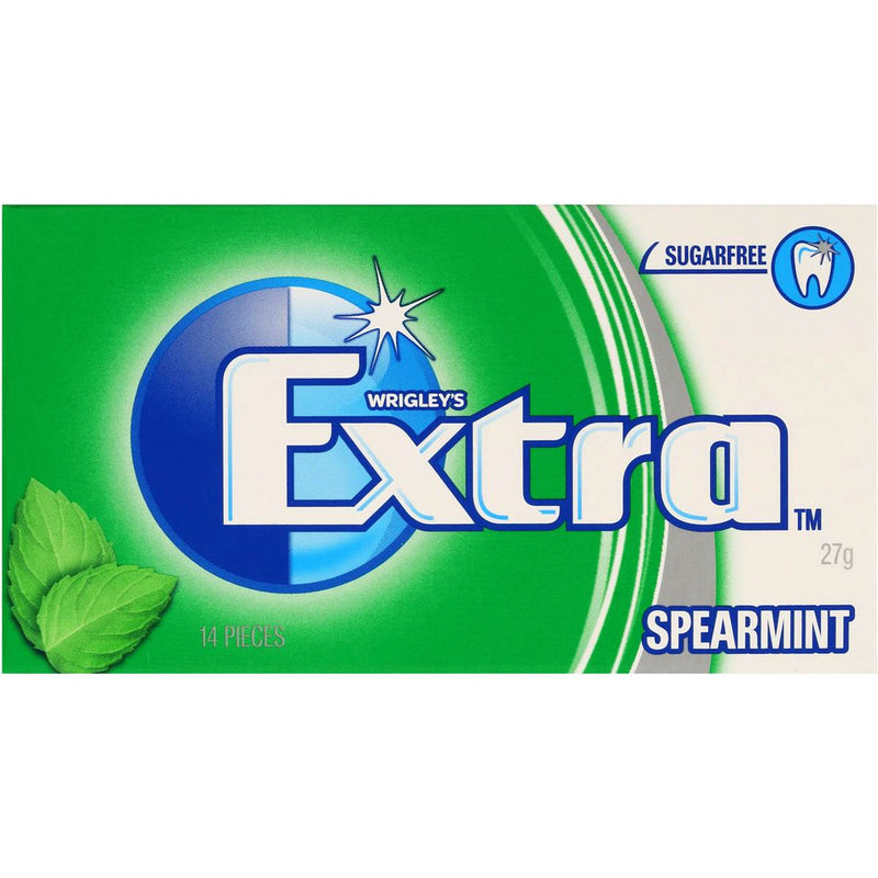 Extra Spearmint Sugar Free Chewing Gum 14pc 27g (or similar)