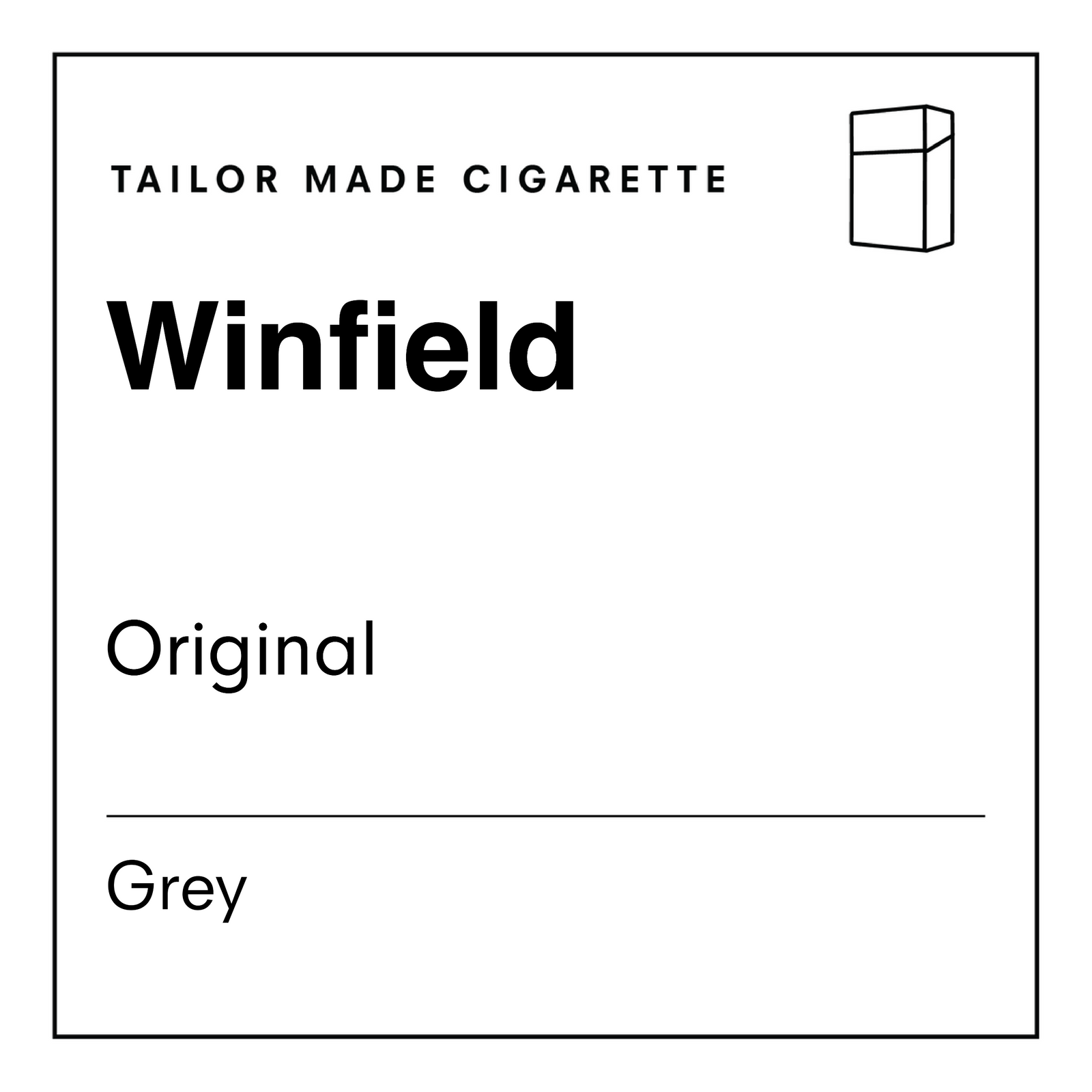 Winfield Original Grey Cigarettes