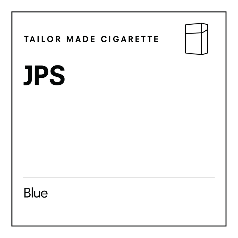 TAILOR MADE CIGARETTE. JPS. Blue