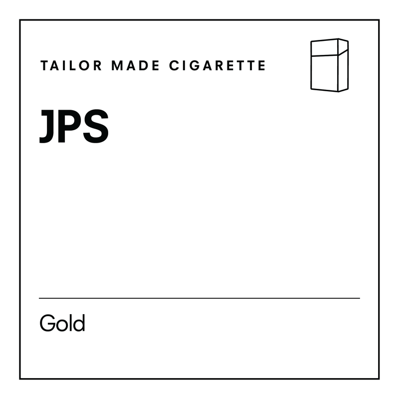 TAILOR MADE CIGARETTE. JPS. Gold