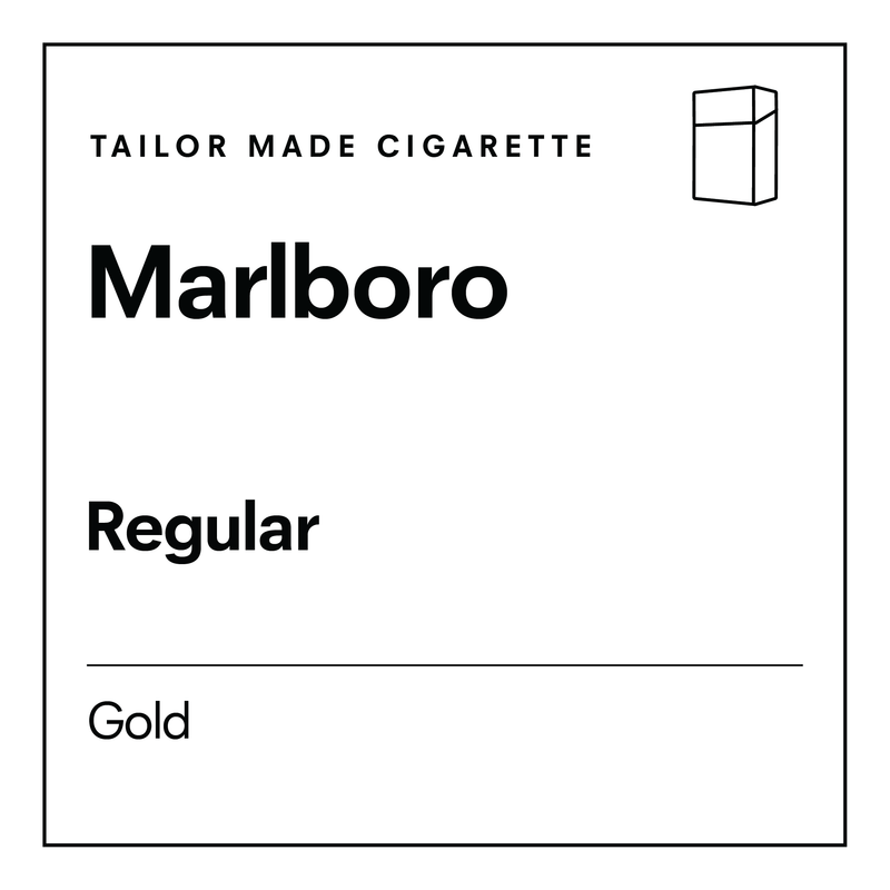 TAILOR MADE CIGARETTE. Marlboro. Regular Gold