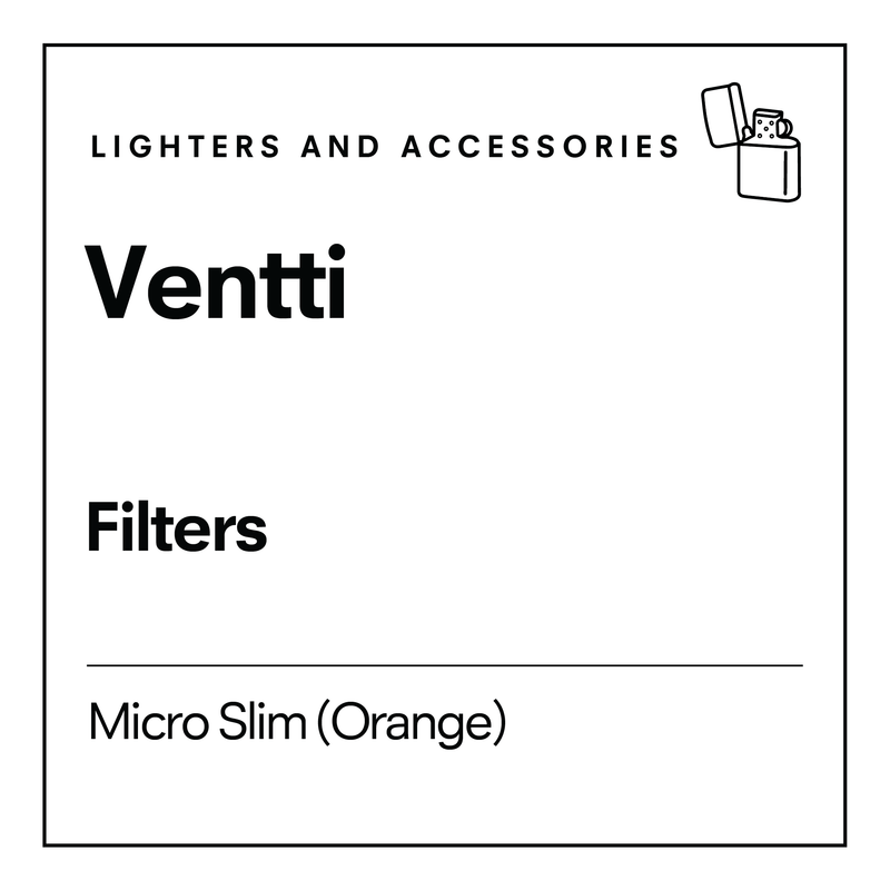 LIGHTERS AND ACCESSORIES. Ventti. Filters. Micro Slim (Orange)