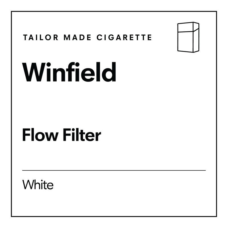 TAILOR MADE CIGARETTE. Winfield. Flow Filter White