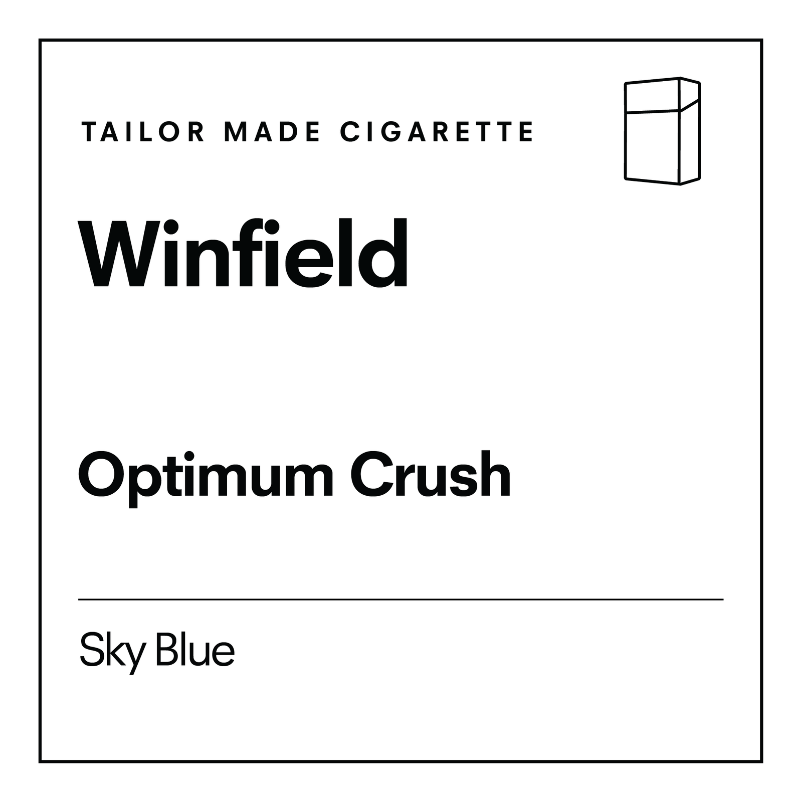 Winfield Optimum Crush Sky Blue