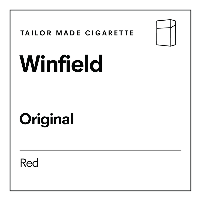 TAILOR MADE CIGARETTE. Winfield. Original Red